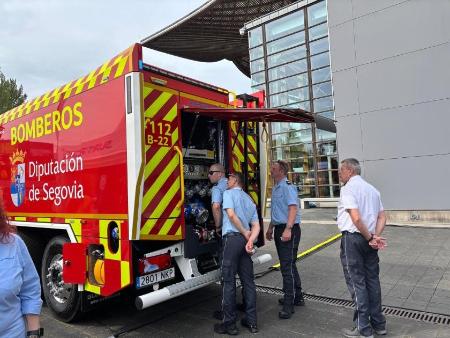 Imagen Una bomba nodriza de la Diputación de Segovia sirve de ejemplo en Hannover para una feria internacional del sector de rescate, emergencias y protección civil